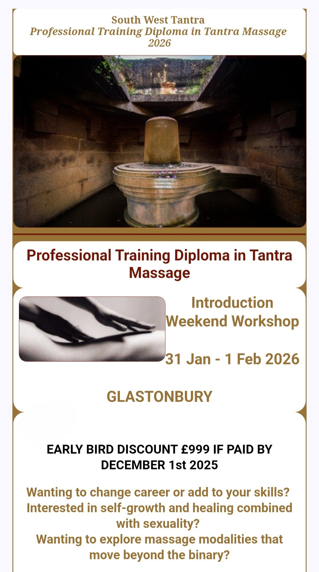 Tantra workshops Bristol